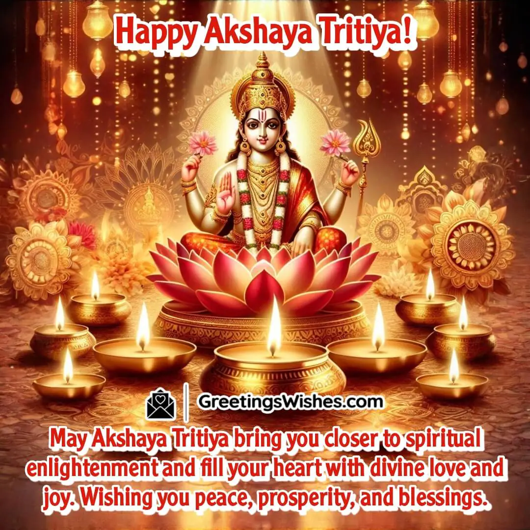 Akshaya Tritiya image featuring temple serenity, symbolizing divine love and spiritual blessings.